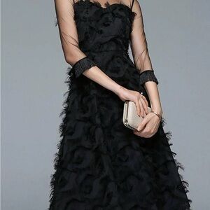 Chic Black Long Sleeve Dress